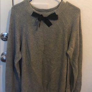 Jcrew bow tie sweater
